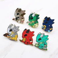 Bad ya chuma ngumu lapel pini ya alama ya enamel ya enamel